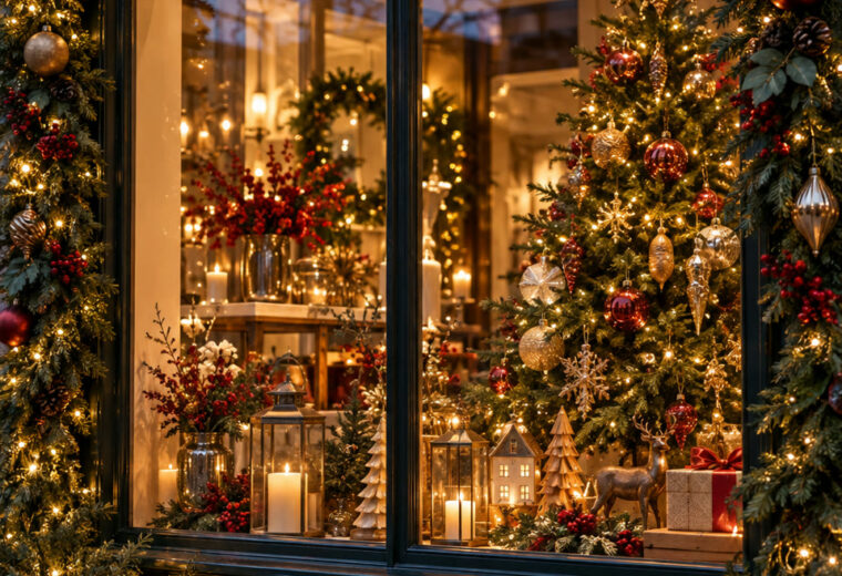 Vitrine decorada