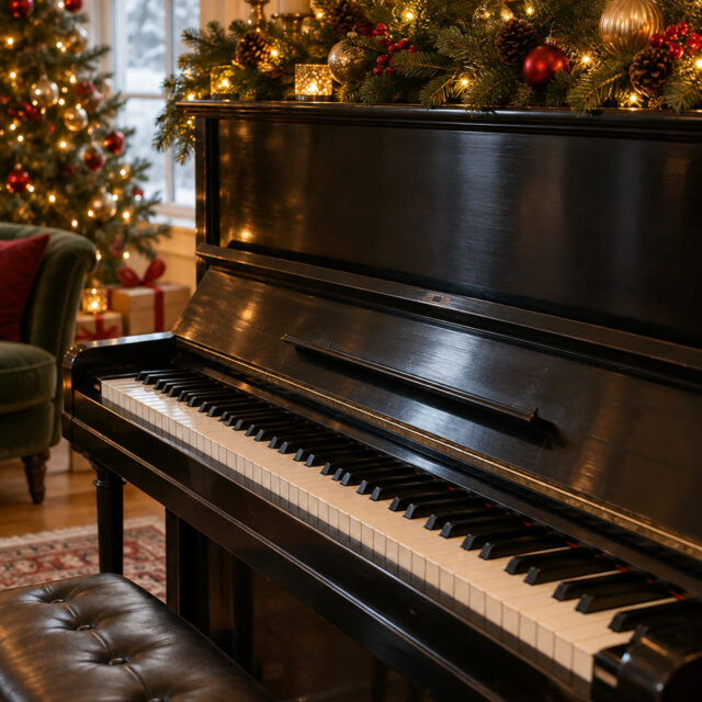 Piano enfeitado