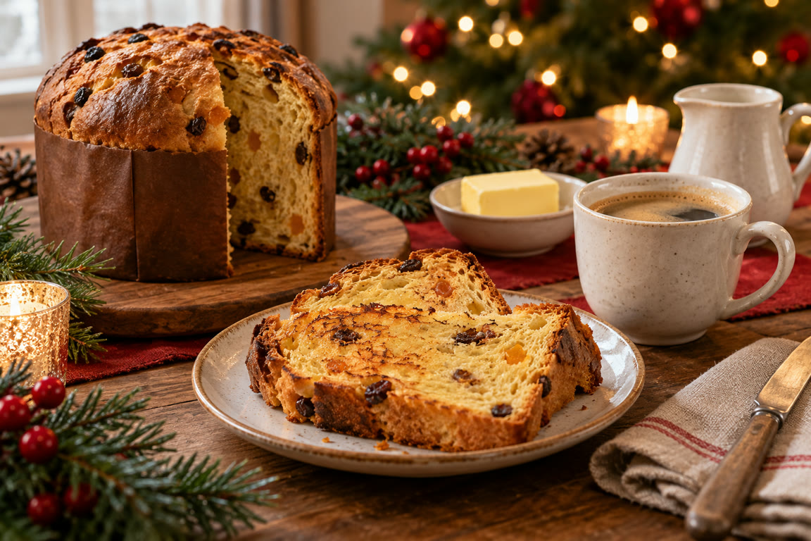 Panetone no café