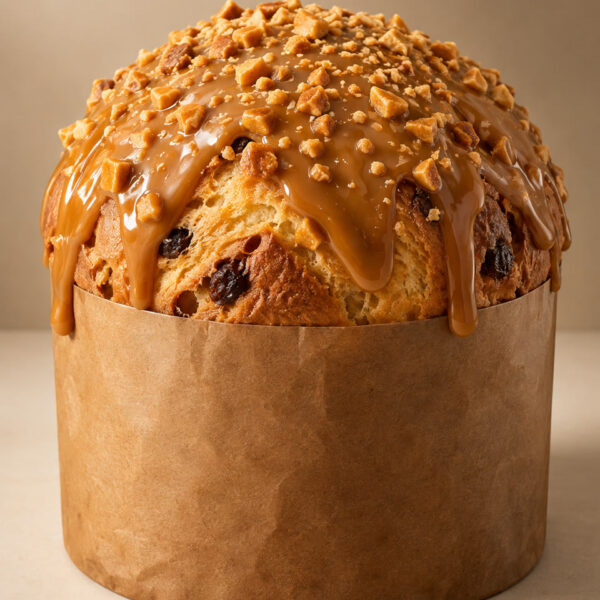Panetone de doce de leite