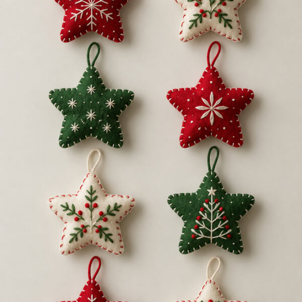 Estrelas de feltro