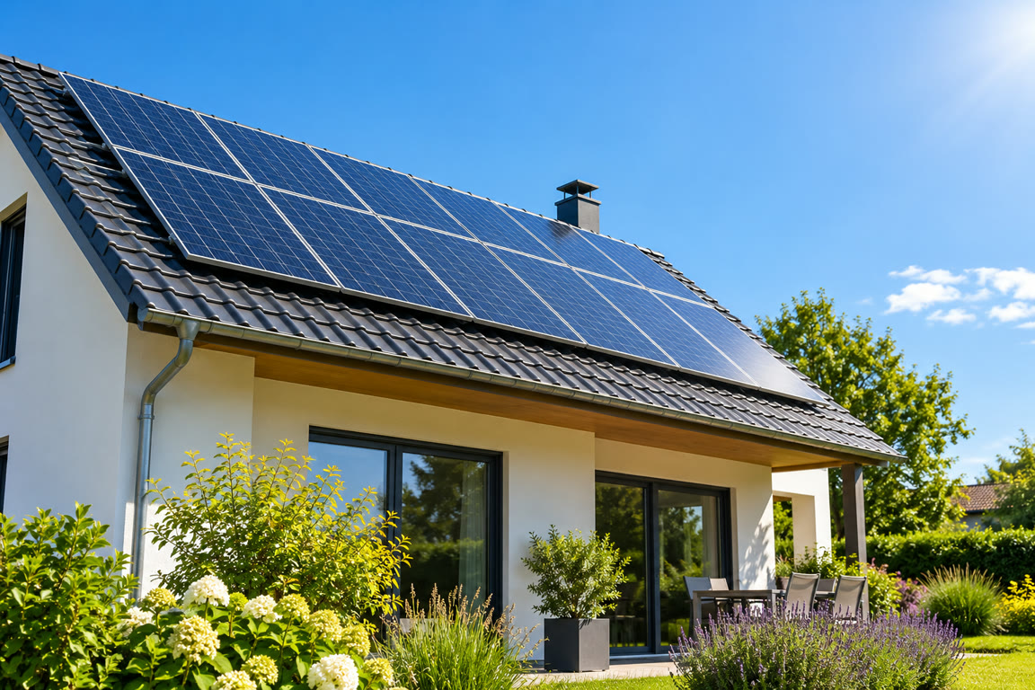 Casa com energia solar