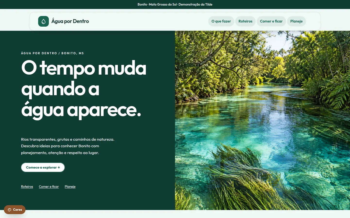 Água por Dentro — portal turístico de bonito