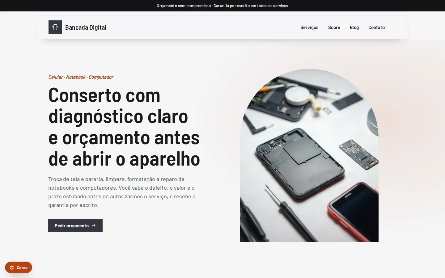 Bancada Digital — assistência técnica de celular e informática