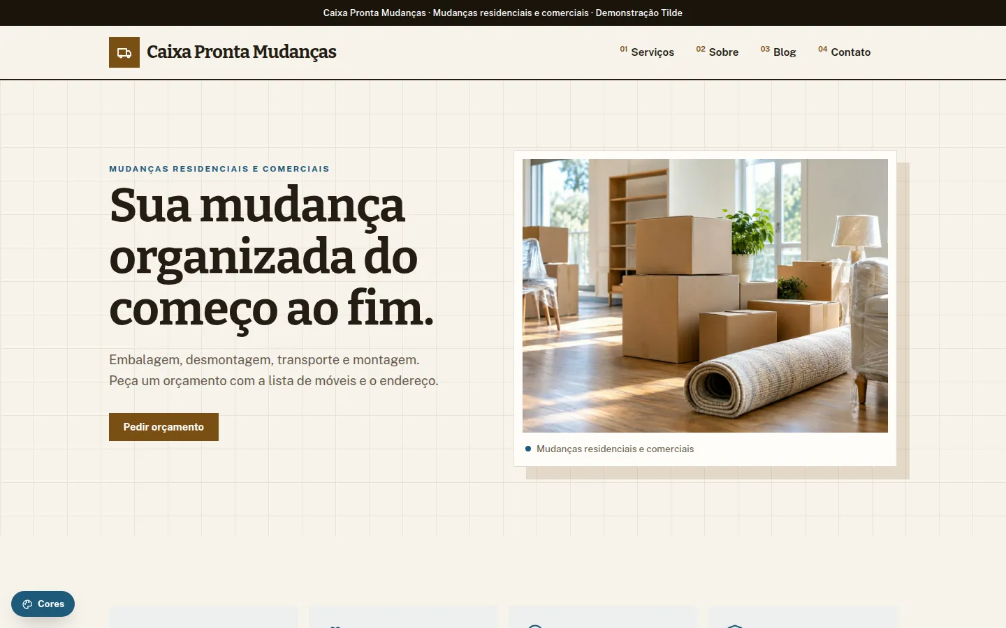 Caixa Pronta Mudanças — mudanças e fretes