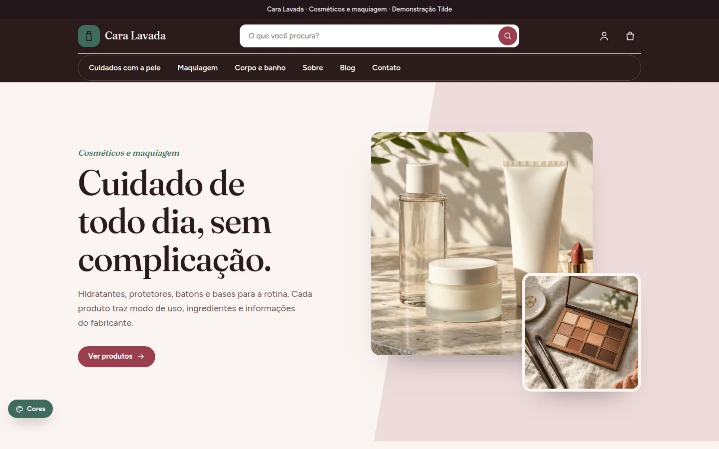 Cara Lavada — cosméticos e maquiagem