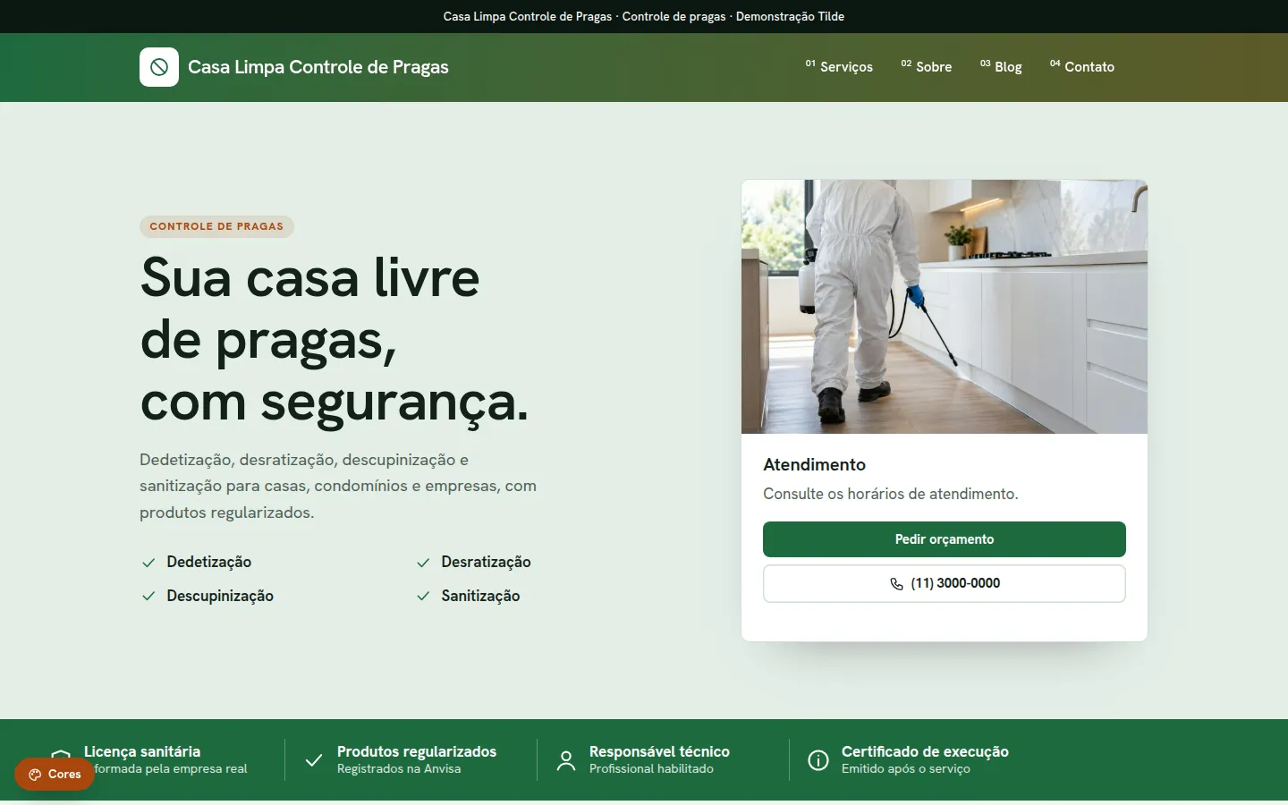 Casa Limpa Controle de Pragas — dedetização e controle de pragas