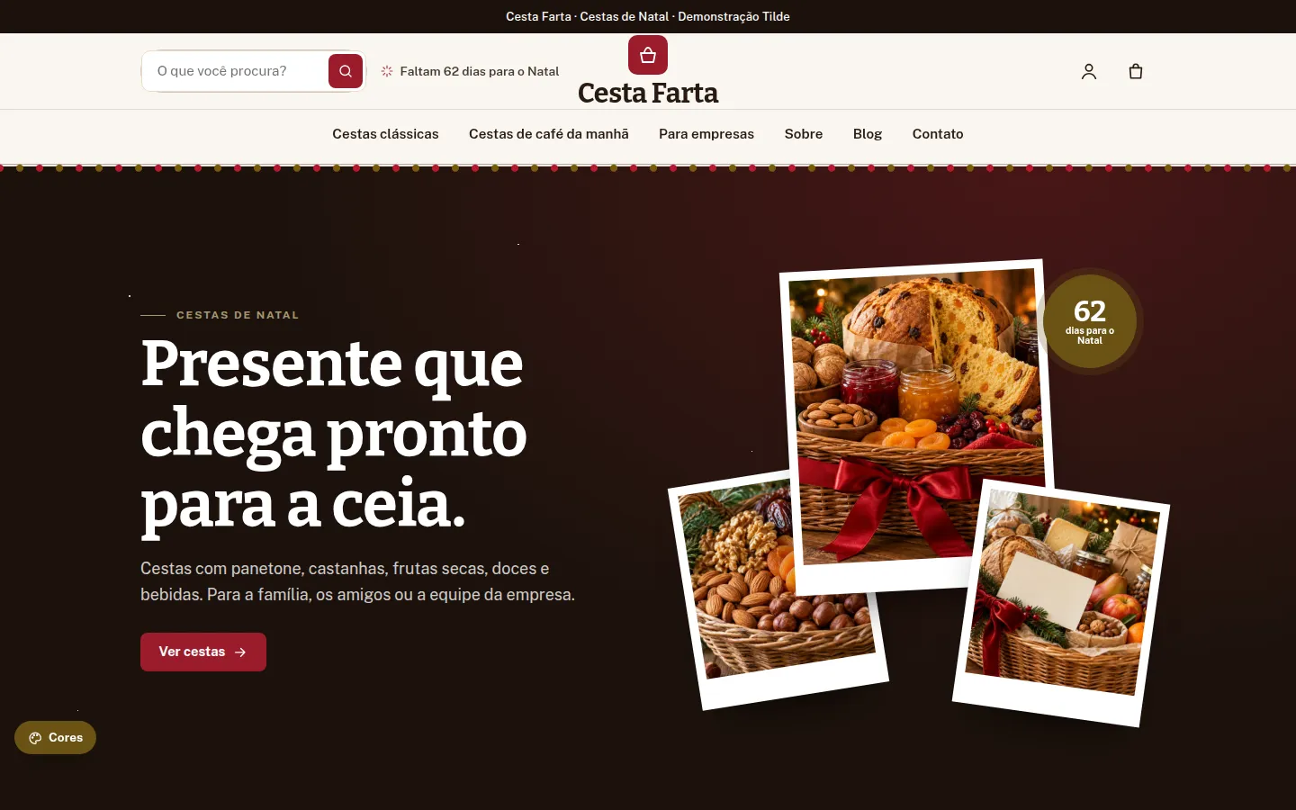 Cesta Farta — cestas de natal — Loja virtual WooCommerce