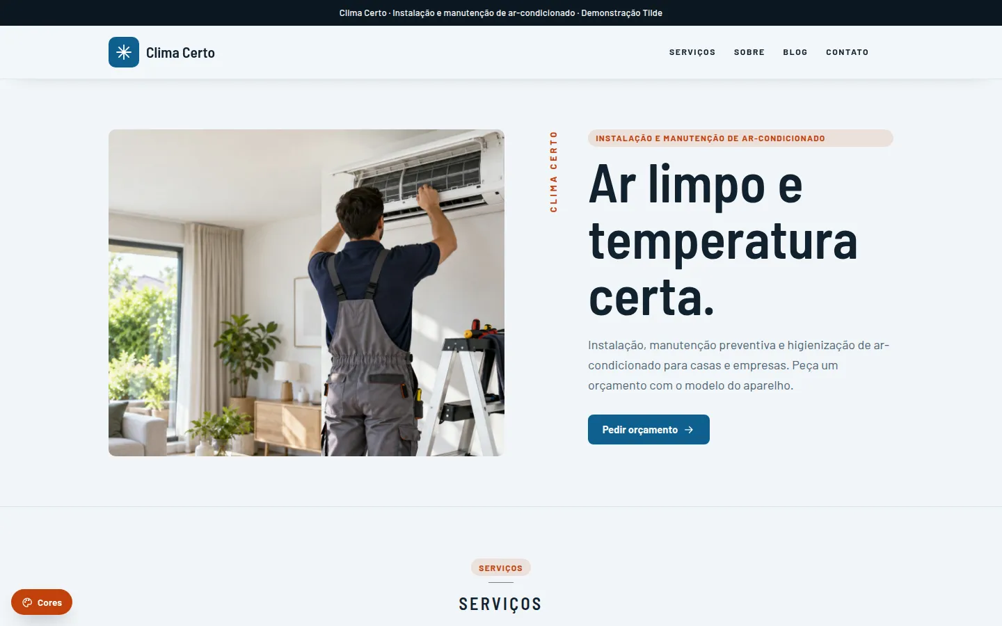 Clima Certo — ar-condicionado