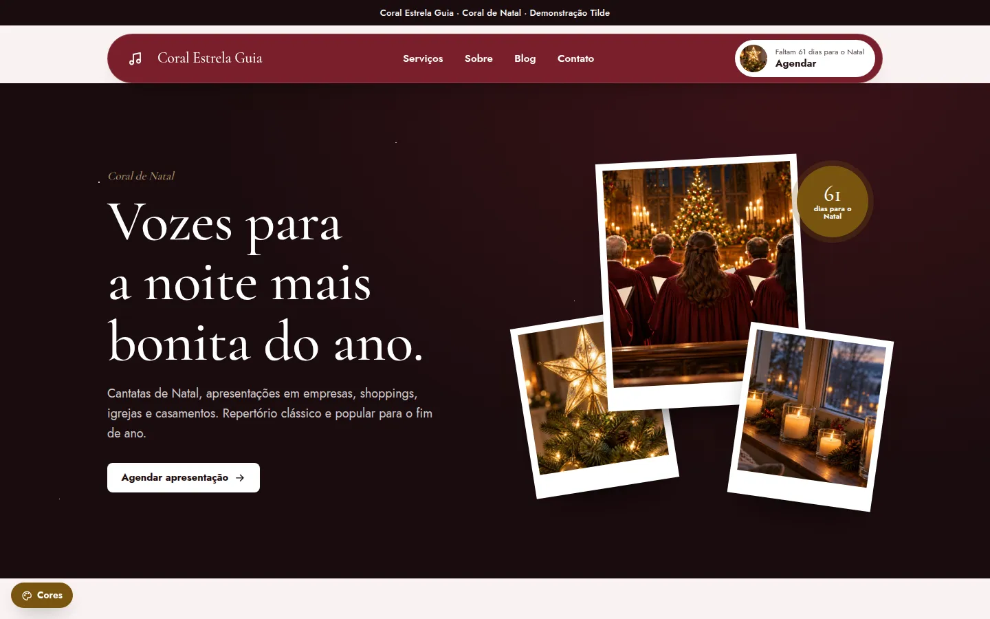 Coral Estrela Guia — coral e cantata de natal: Site WordPress