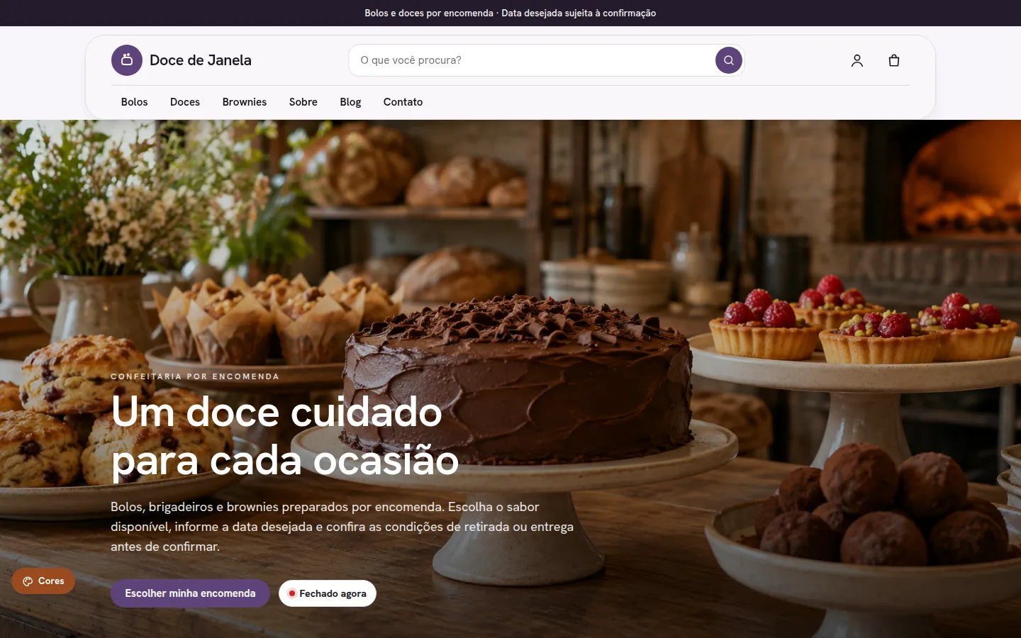 Doce de Janela — confeitaria e doceria por encomenda