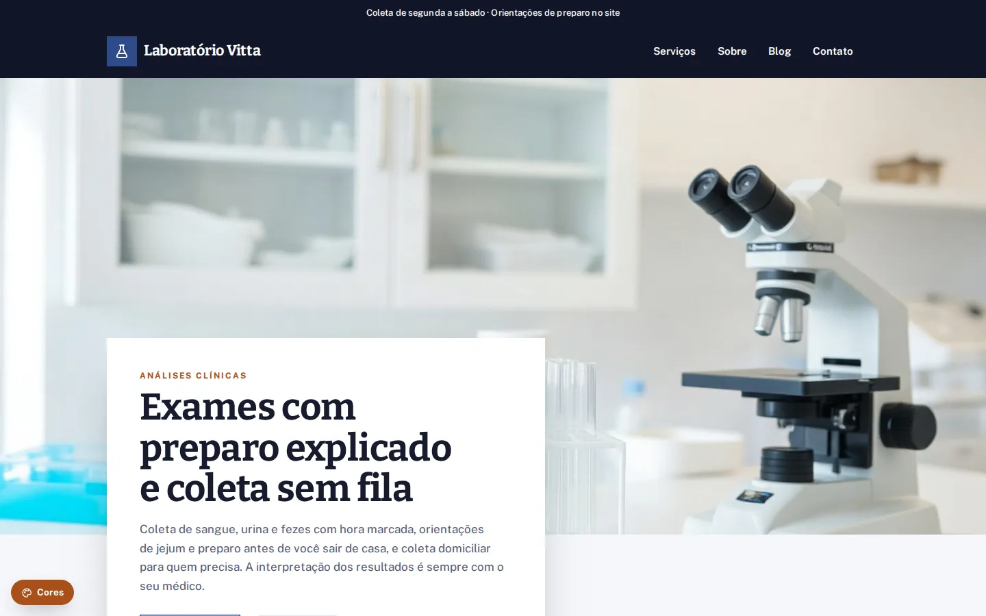 Laboratório Vitta — laboratório de análises clínicas