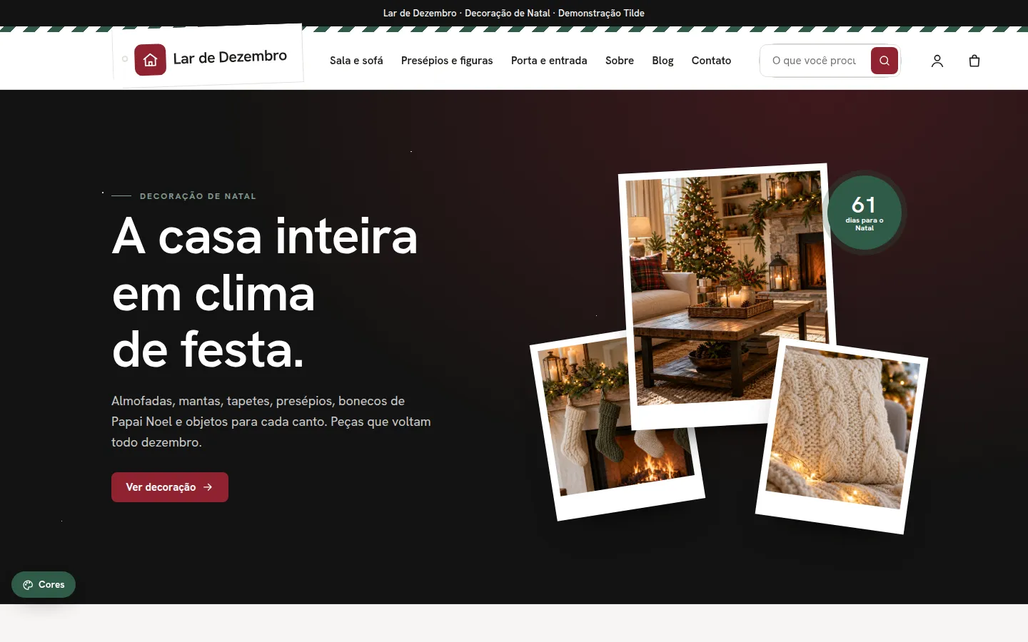 Lar de Dezembro — decoração de natal para casa: Loja virtual WooCommerce