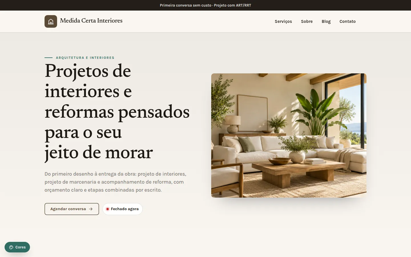 Medida Certa Interiores — arquitetura e interiores