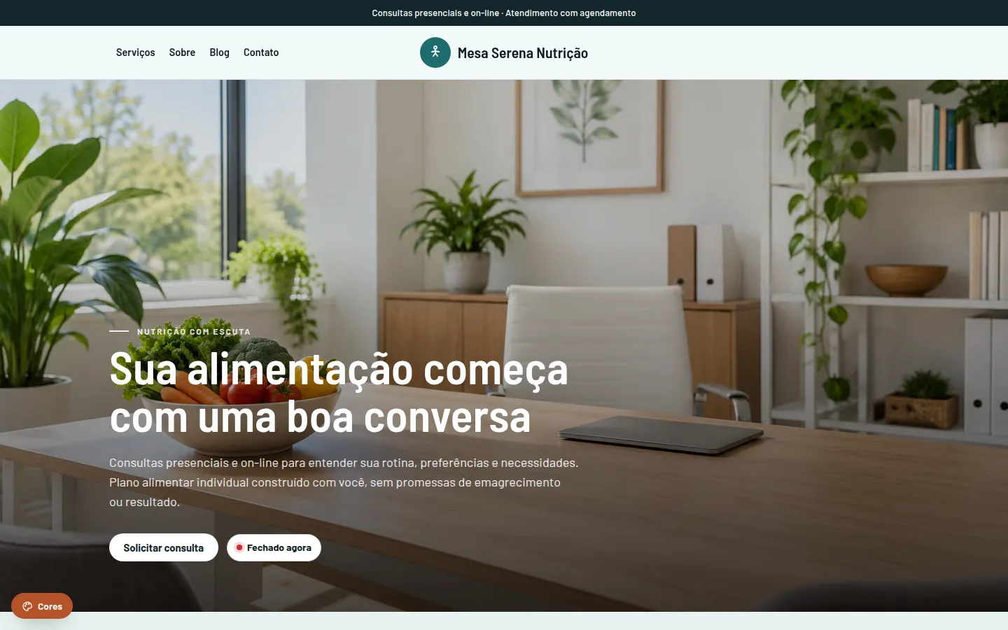 Mesa Serena Nutrição — nutricionista
