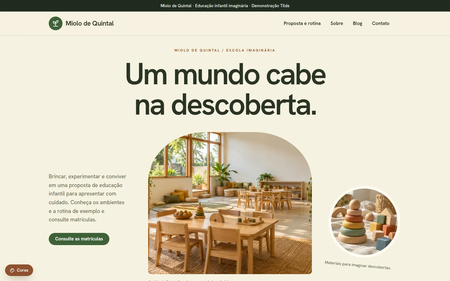 Miolo de Quintal — escola de educação infantil