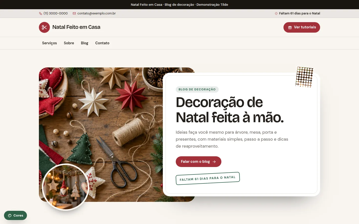 Natal Feito em Casa — blog de decoração de natal: Site WordPress