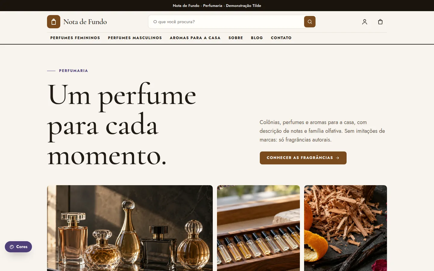 Nota de Fundo — perfumaria