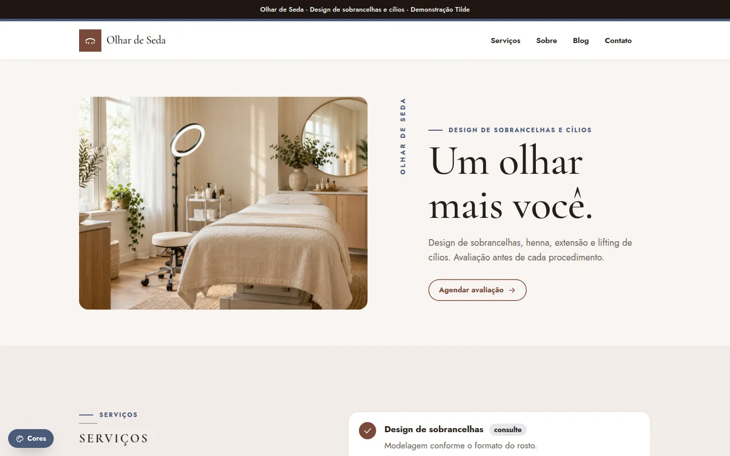 Olhar de Seda — sobrancelhas e cílios