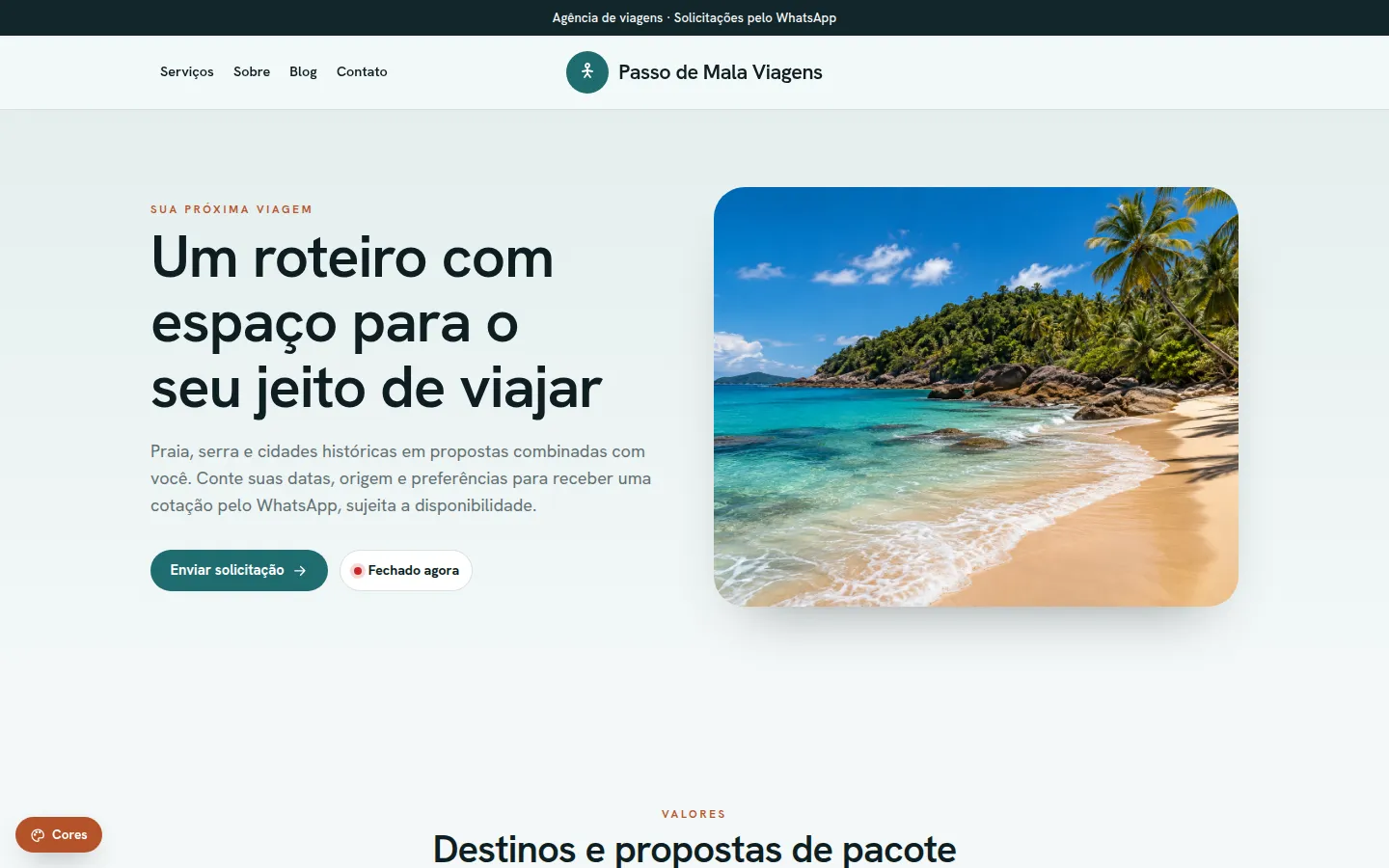 Passo de Mala Viagens — agência de viagens