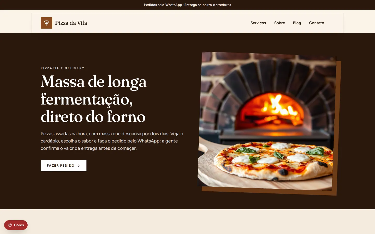Pizza da Vila — pizzaria e delivery