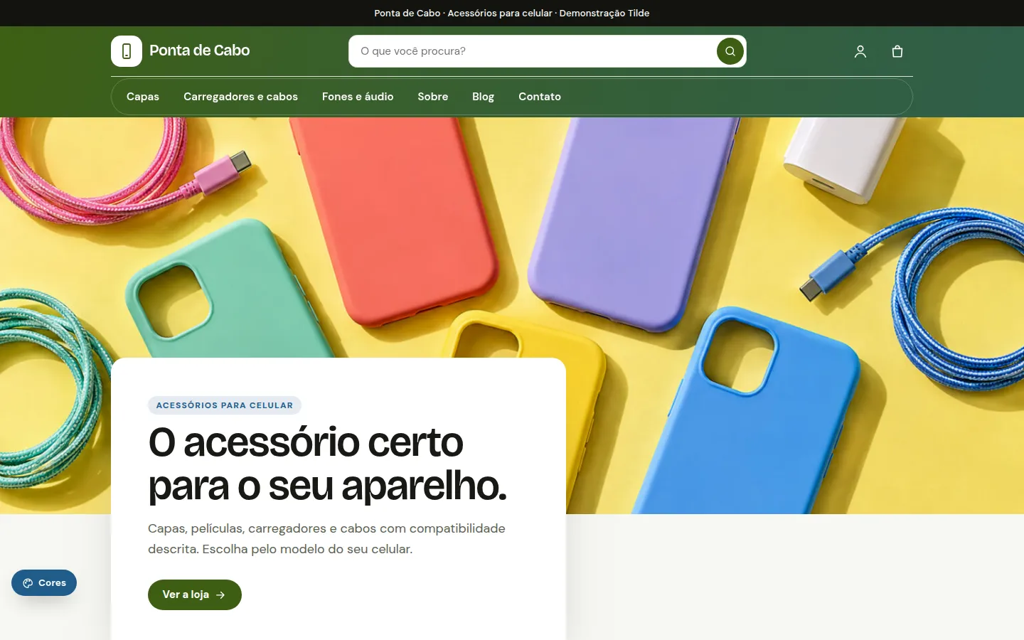 Ponta de Cabo — acessórios para celular
