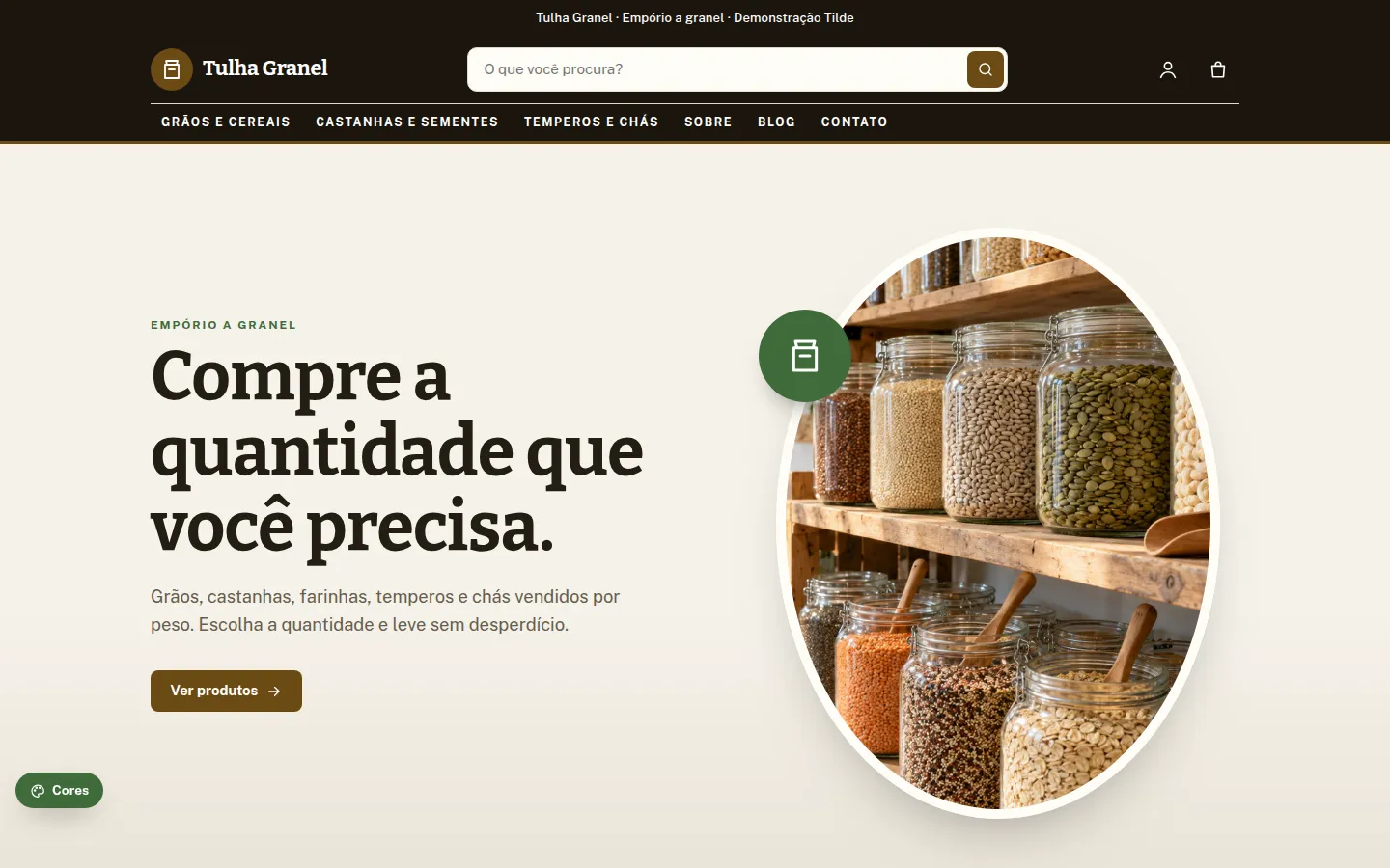 Tulha Granel — empório a granel