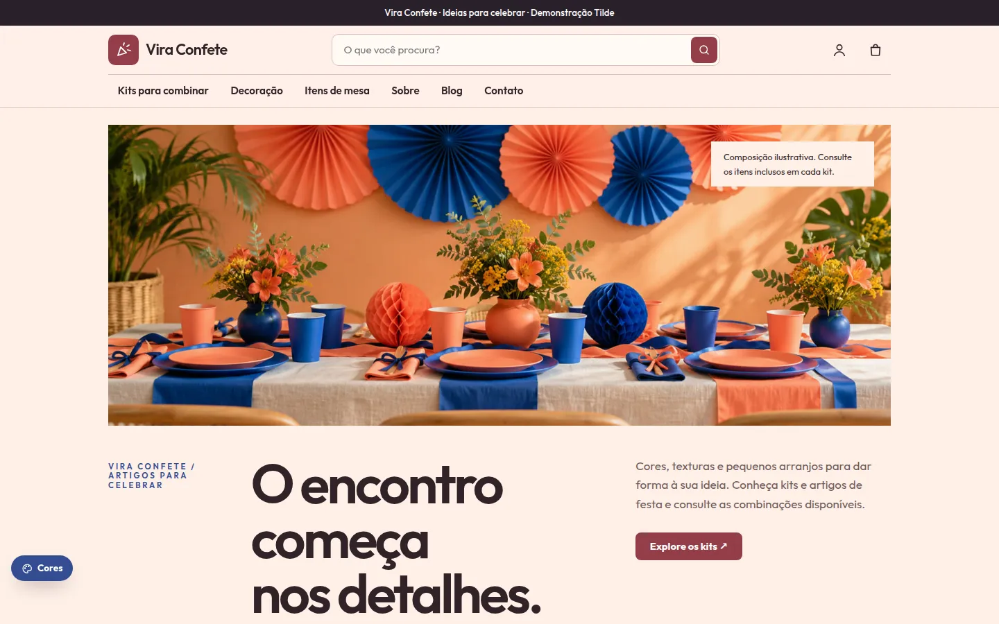Vira Confete — artigos e kits de festa